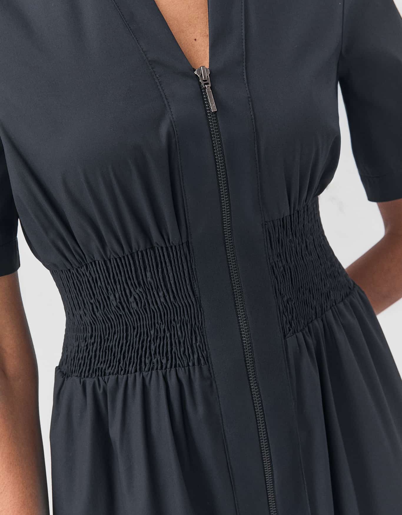 Vestido Midi Com Ziper