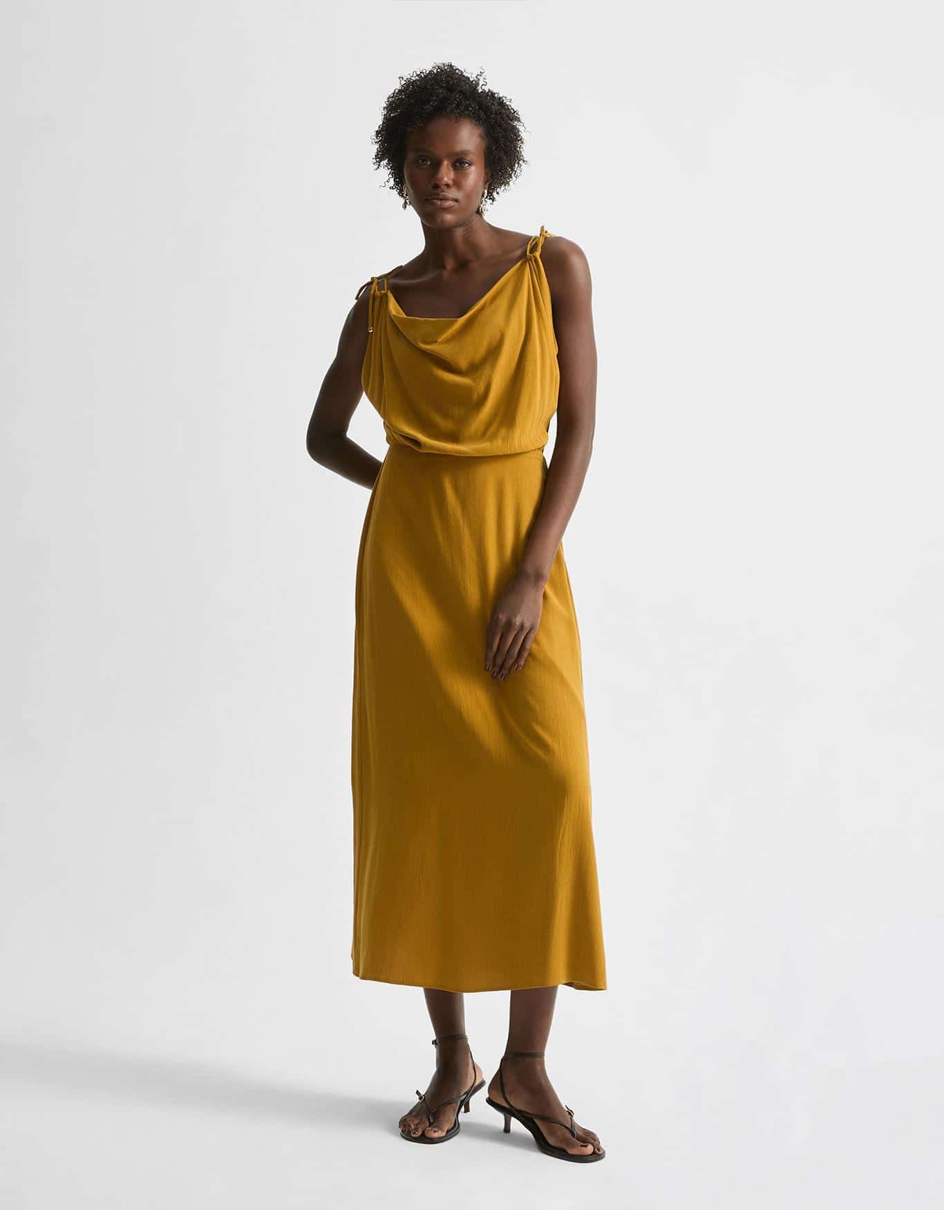 Vestido Midi Degagê Amarração