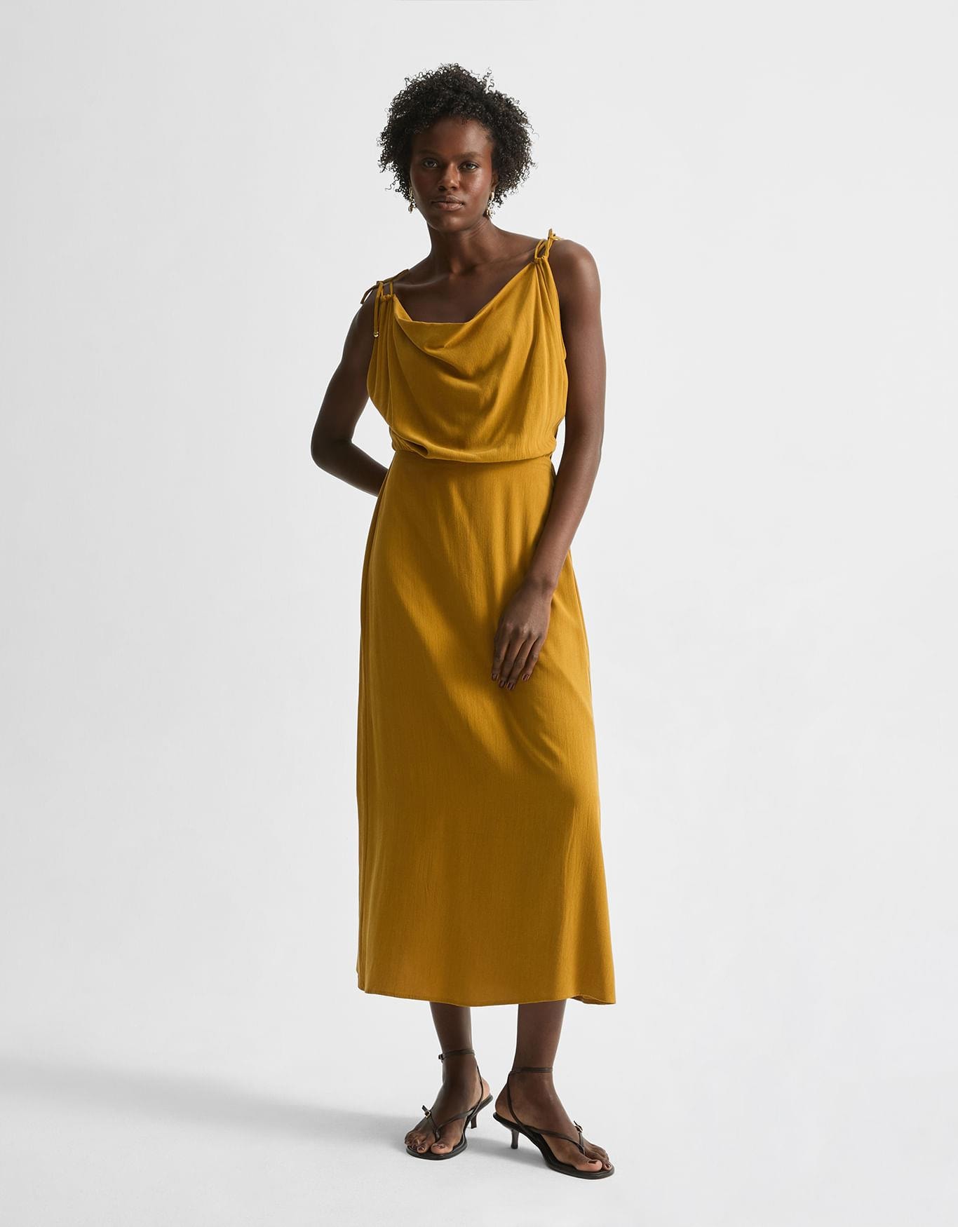 Vestido Midi Degagê Amarração