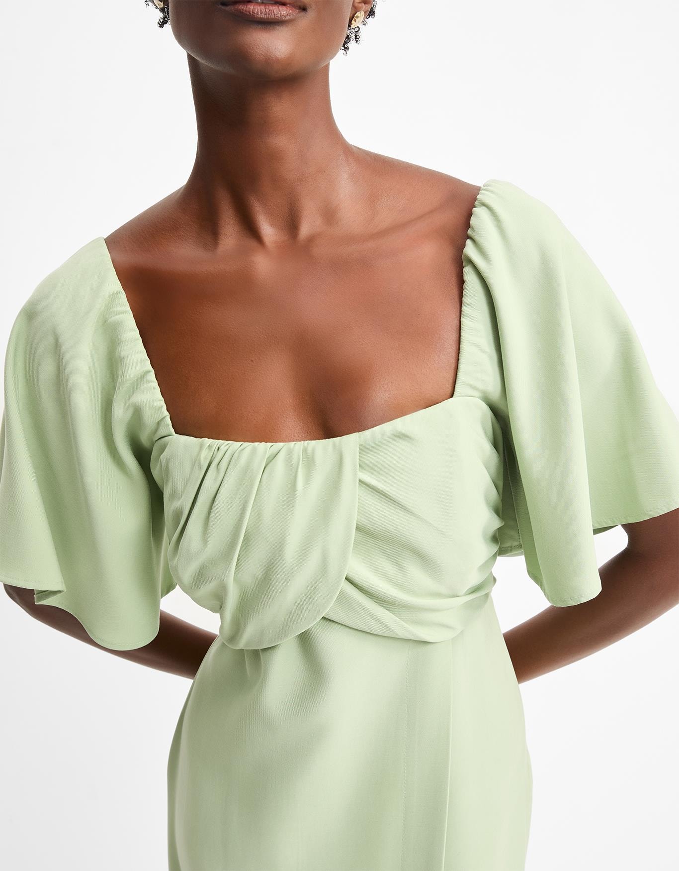 Vestido Midi Detalhe Busto