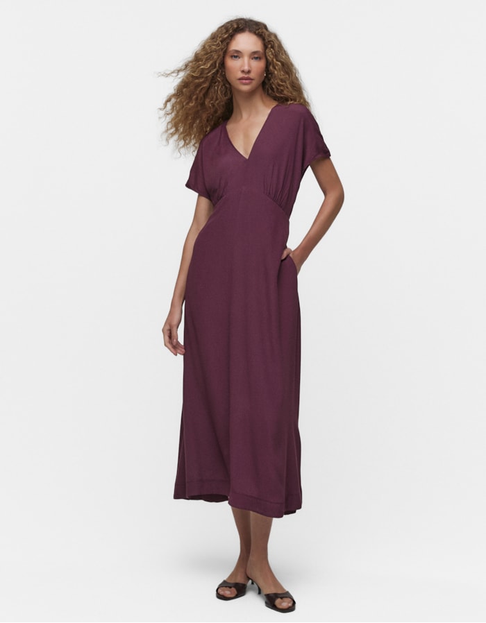 Shoulder — Vestido Midi Evase