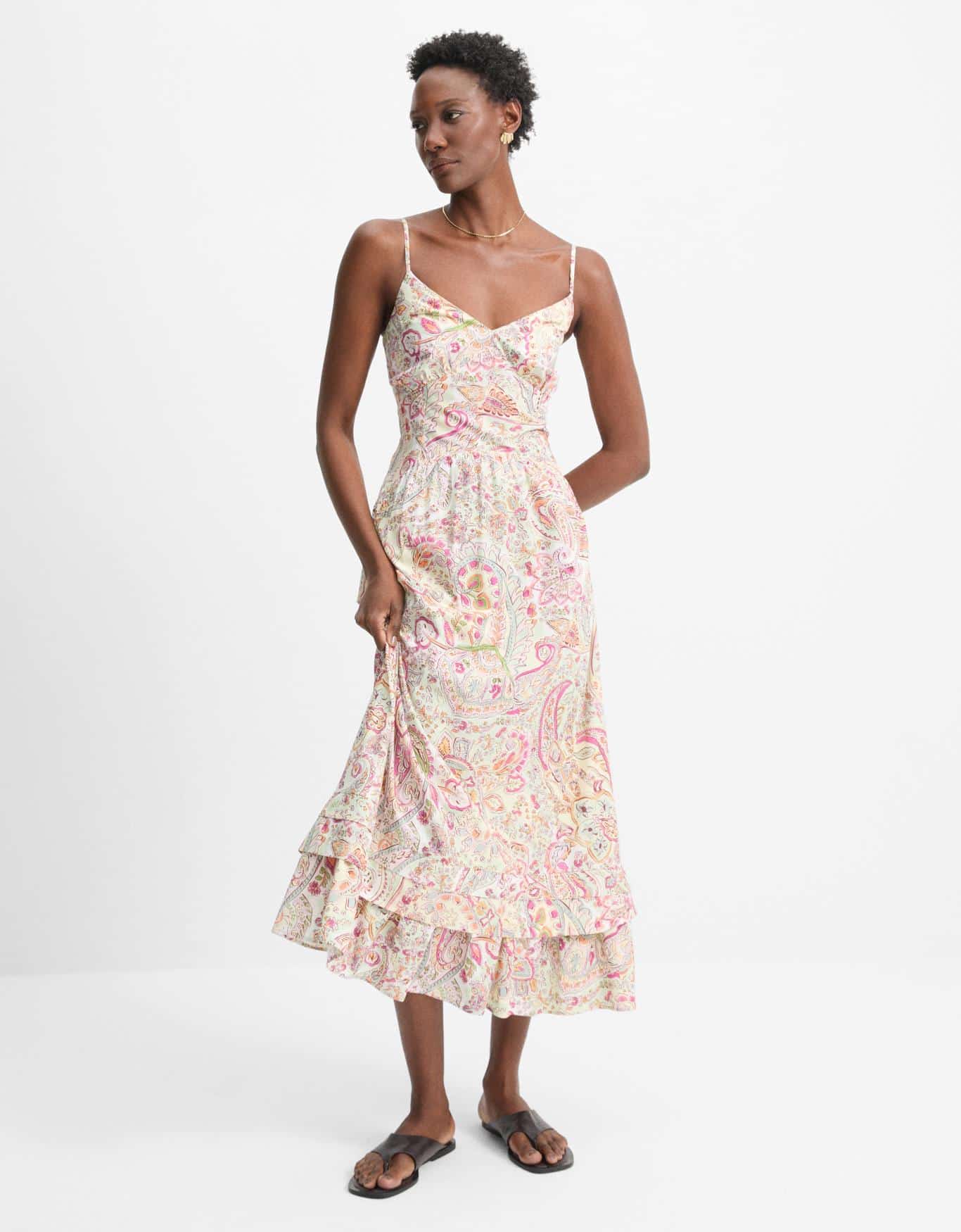 Vestido Midi Paisley Color