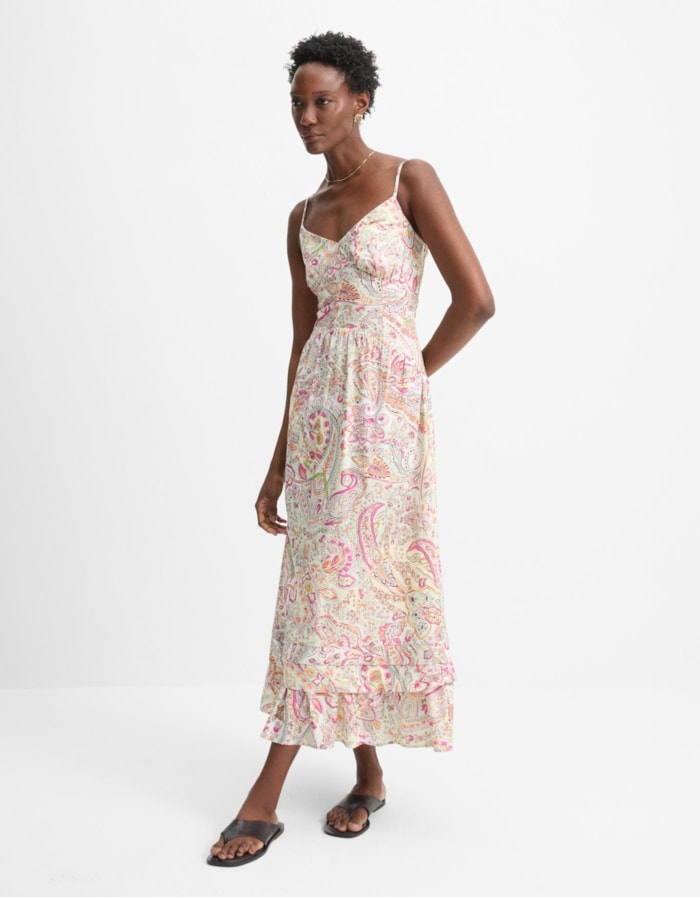Shoulder — Vestido Midi Paisley Color