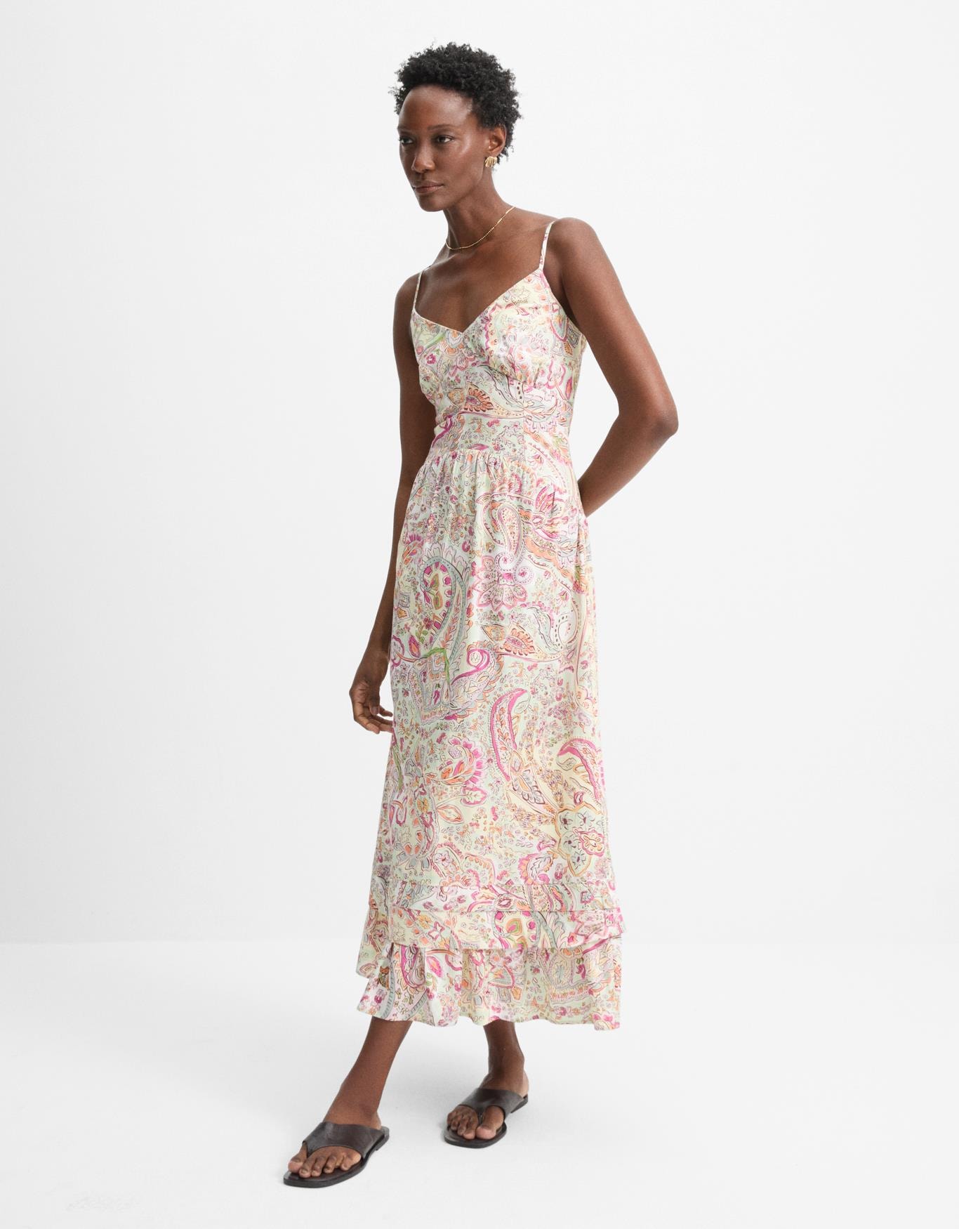 Vestido Midi Paisley Color