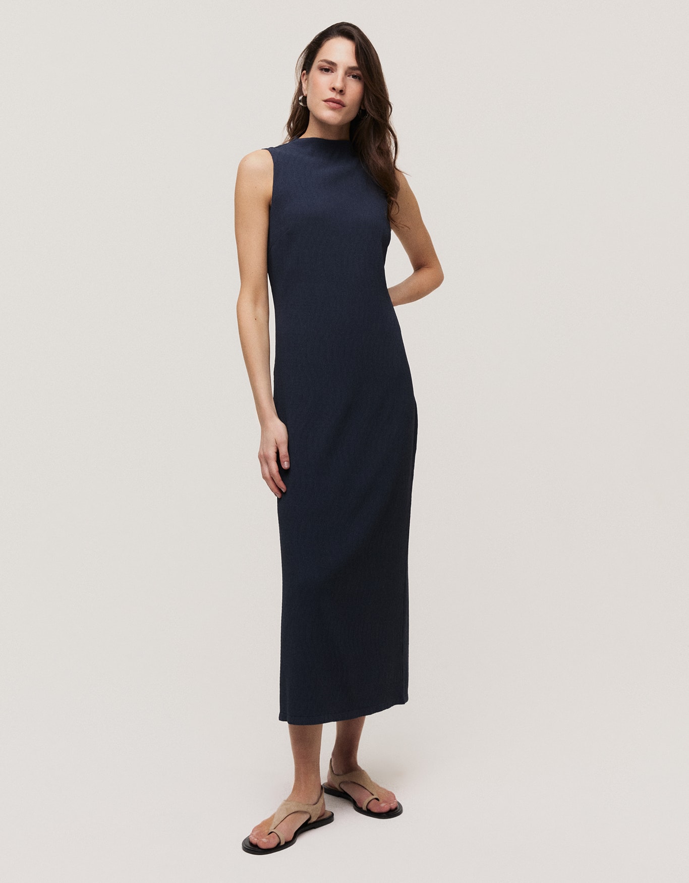 Vestido Midi Textura