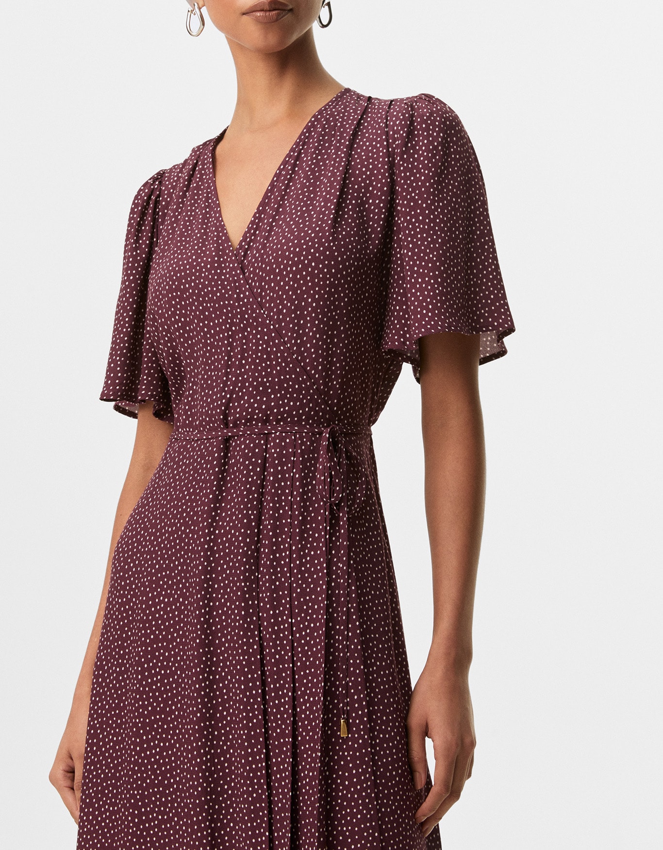 Vestido Mini Poá Berry