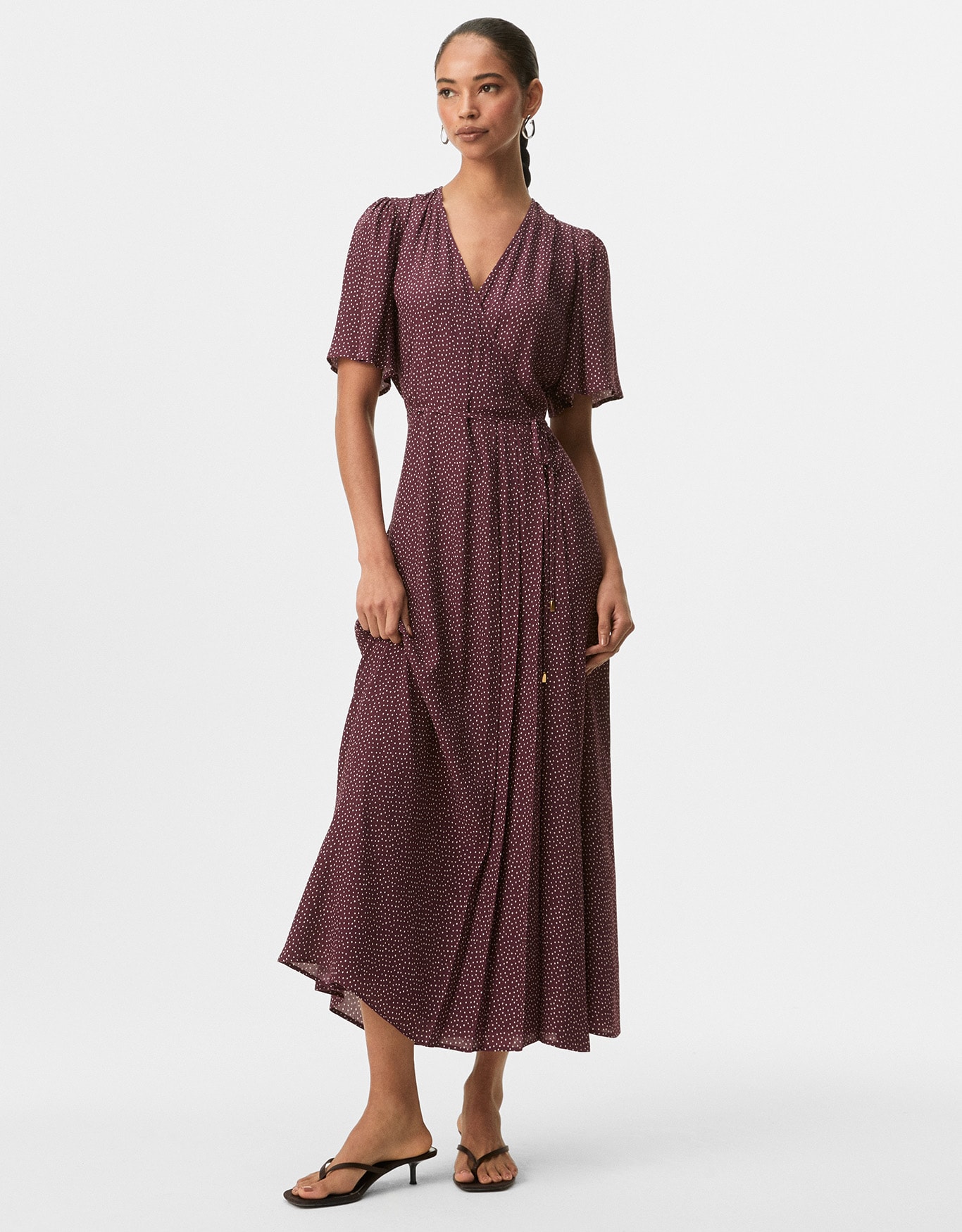 Vestido Mini Poá Berry