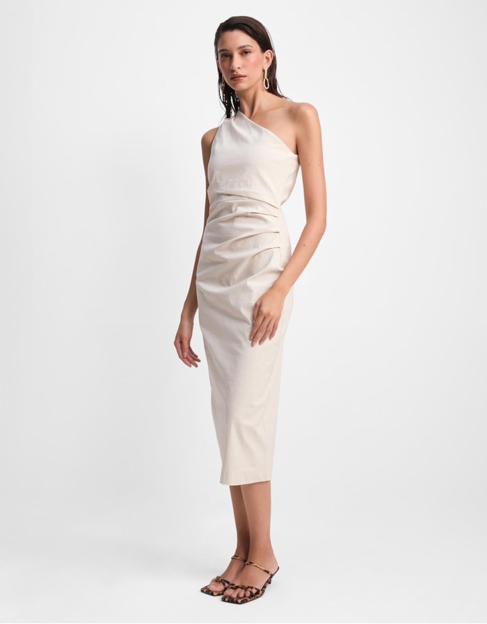 Shoulder — Vestido Ombro Só com Linho 360