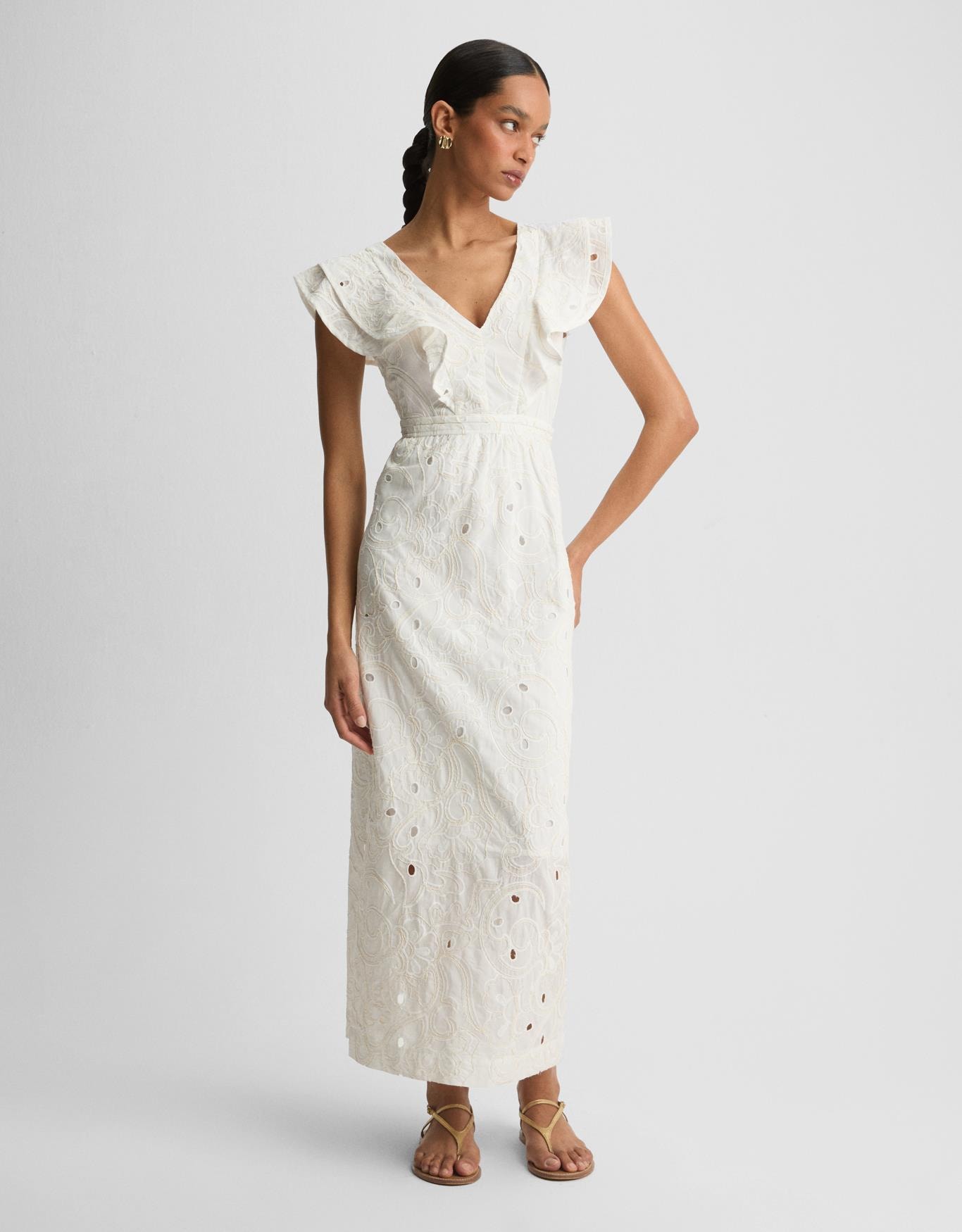 Vestido Paisley Bordado