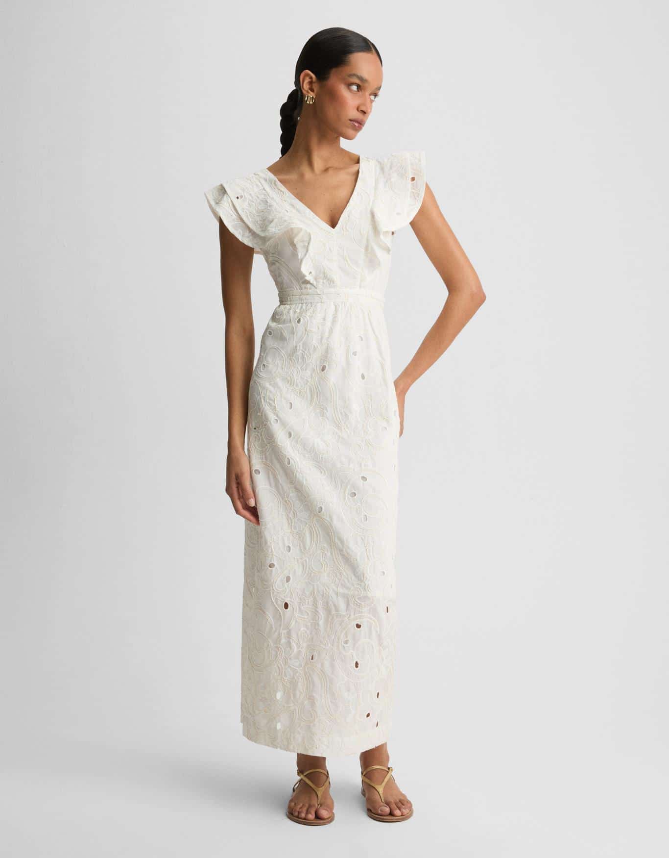 Vestido Paisley Bordado