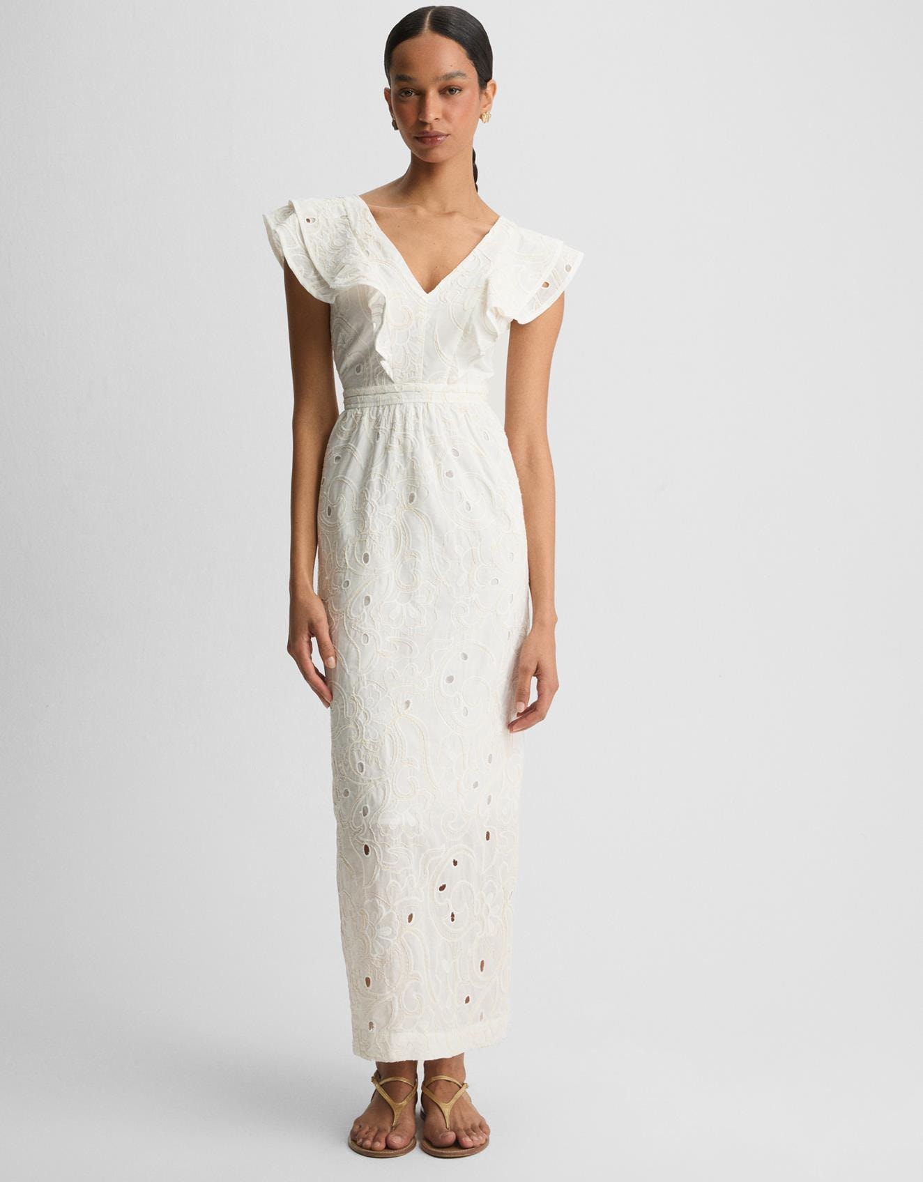 Vestido Paisley Bordado