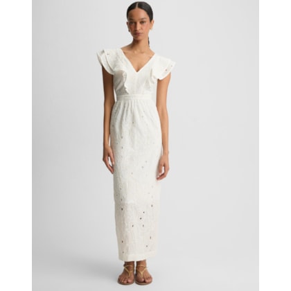 Vestido Paisley Bordado