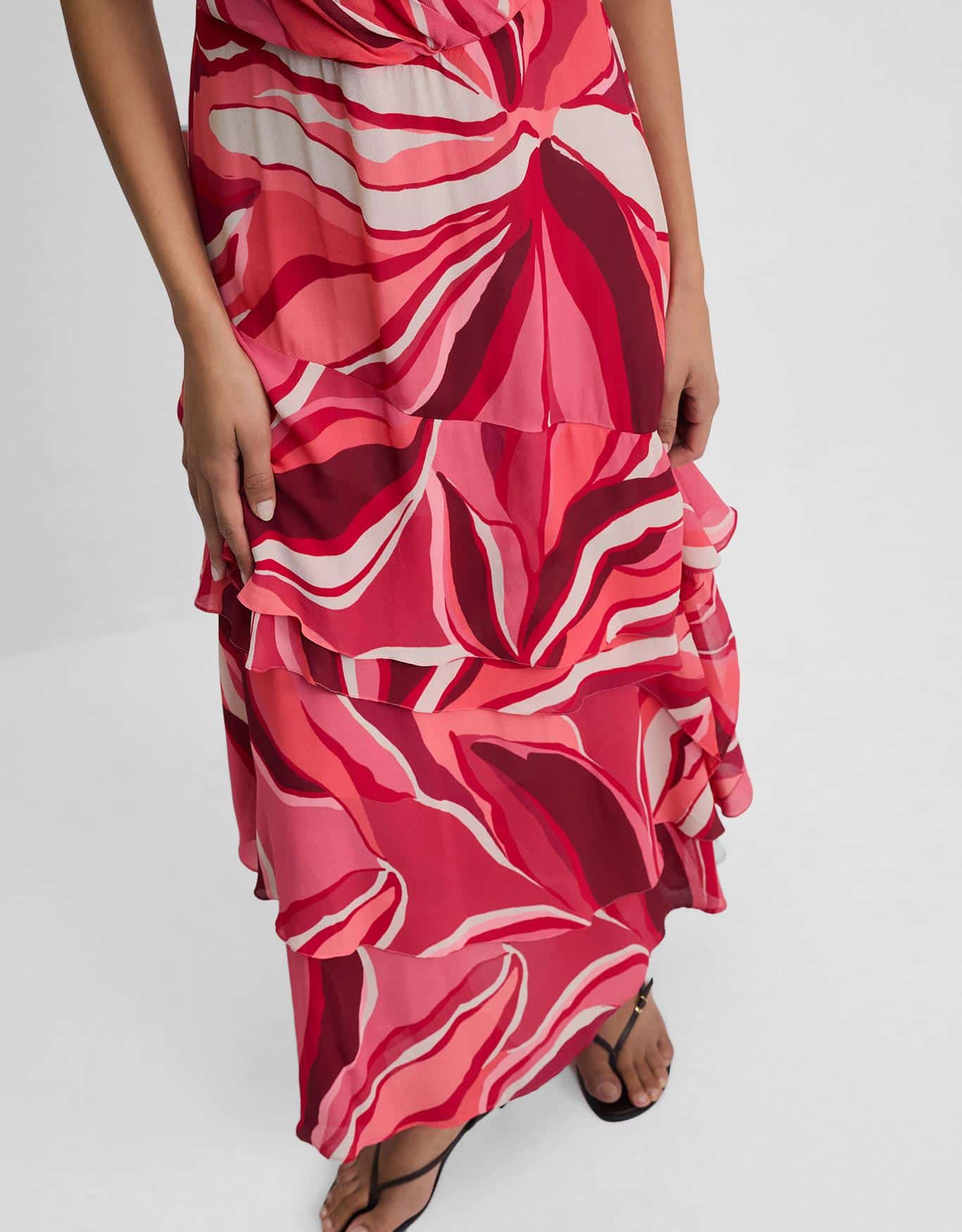 Vestido Pinceladas Vermelhas