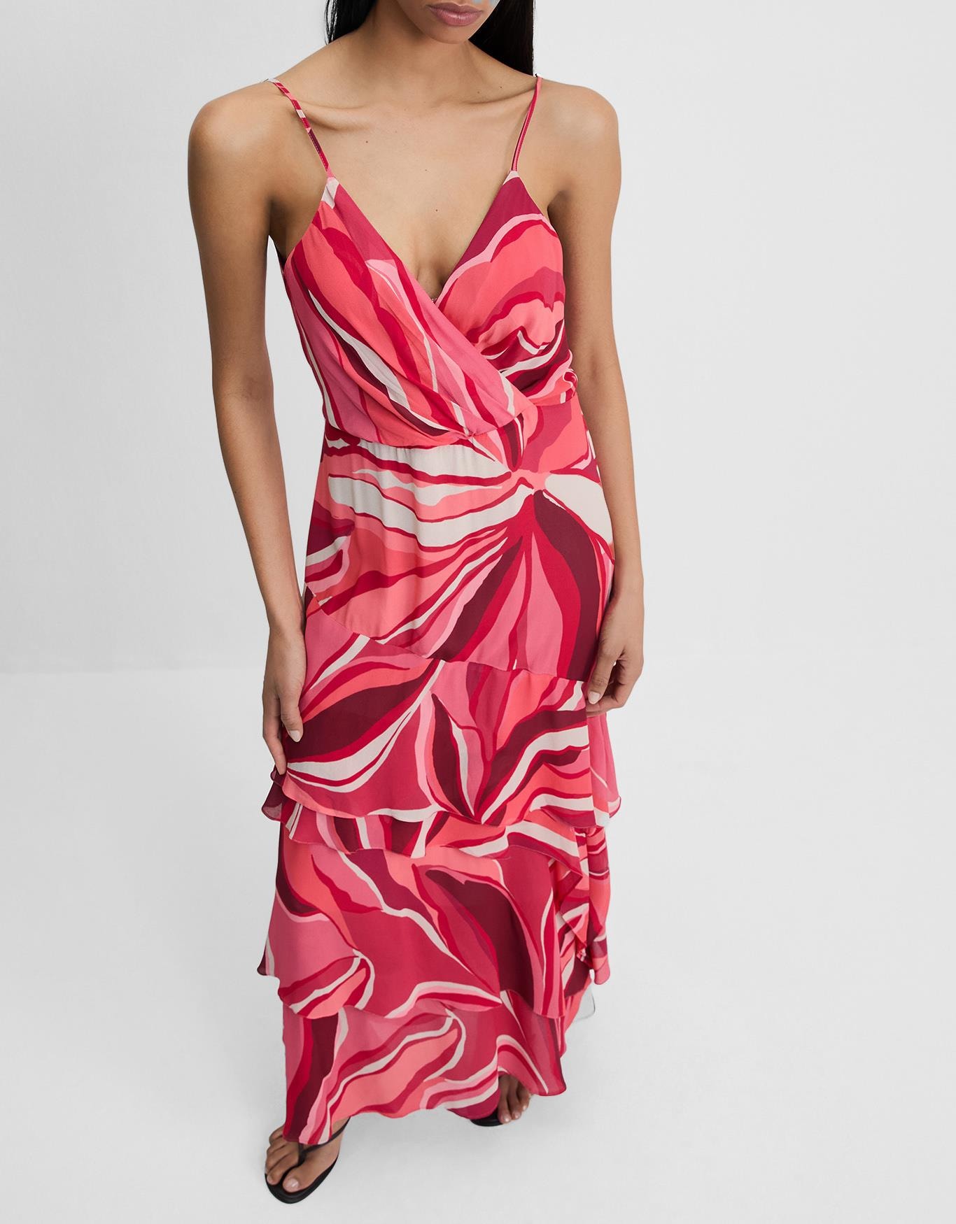 Vestido Pinceladas Vermelhas