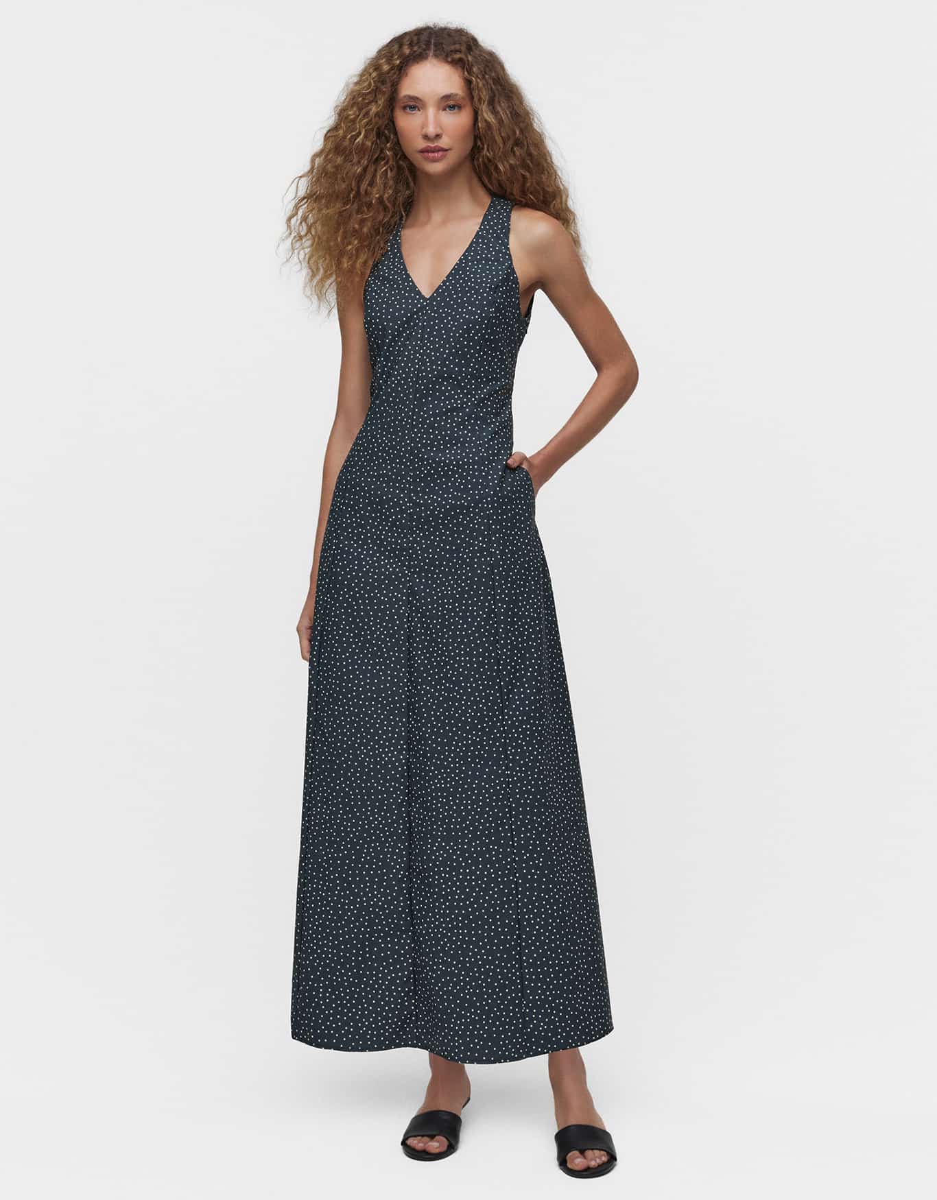 Vestido Poá Vanilla Preto