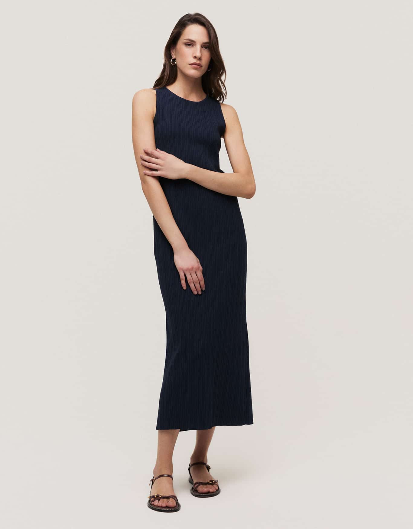 Vestido Tricot Canelado