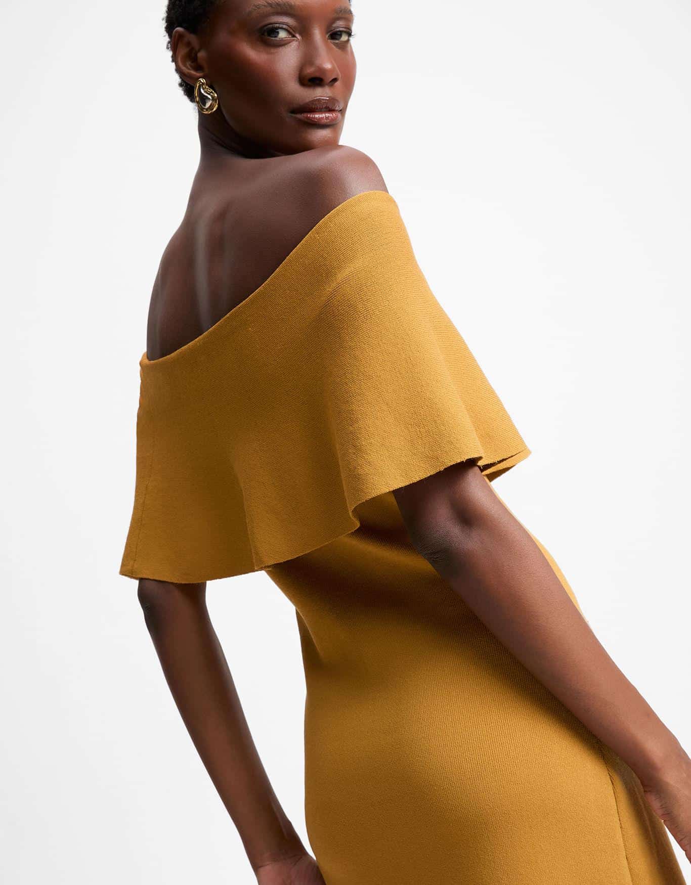 Vestido Tricot Ombro a Ombro